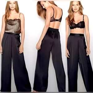 NWOT Victoria’s Secret Wide Leg Satin Pants